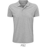 Herren-Poloshirt Sols Planet Men grau meliert