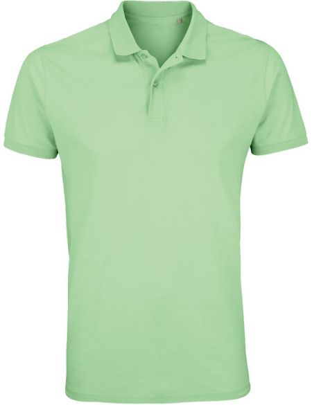 Herren-Poloshirt Sols Planet Men gefrorenes Grün