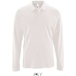 Herren-Poloshirt mit langen Ärmeln Sols Perfect LSL Men weiß