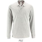Herren-Poloshirt mit langen Ärmeln Sols Perfect LSL Men Ash