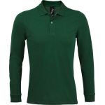 Herren-Poloshirt mit langen Ärmeln Sols Perfect LSL Men flaschengrün