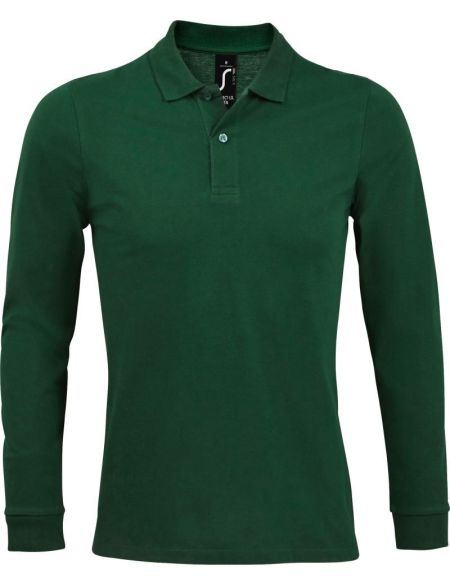 Herren-Poloshirt mit langen Ärmeln Sols Perfect LSL Men weiß
