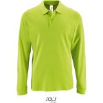 Herren-Poloshirt mit langen Ärmeln Sols Perfect LSL Men apfelgrün