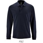 Herren-Poloshirt mit langen Ärmeln Sols Perfect LSL Men French Navy