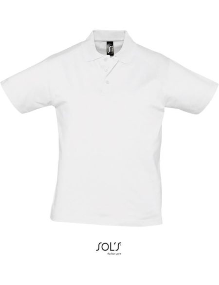 Herren-Poloshirt Sols Prescott Men weiß