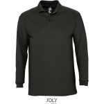 Herren-Poloshirt mit langen Ärmeln Sols Winter II schwarz
