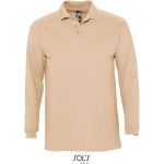 Herren-Poloshirt mit langen Ärmeln Sols Winter II Sand