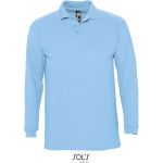 Herren-Poloshirt mit langen Ärmeln Sols Winter II himmelblau