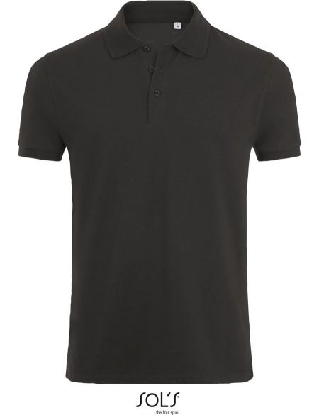 Herren-Poloshirt Sols Phoenix Men anthrazit meliert