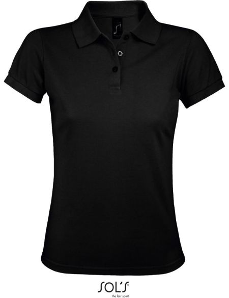Damen-Poloshirt Sols Prime Women schwarz