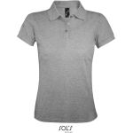 Damen-Poloshirt Sols Prime Women grau meliert