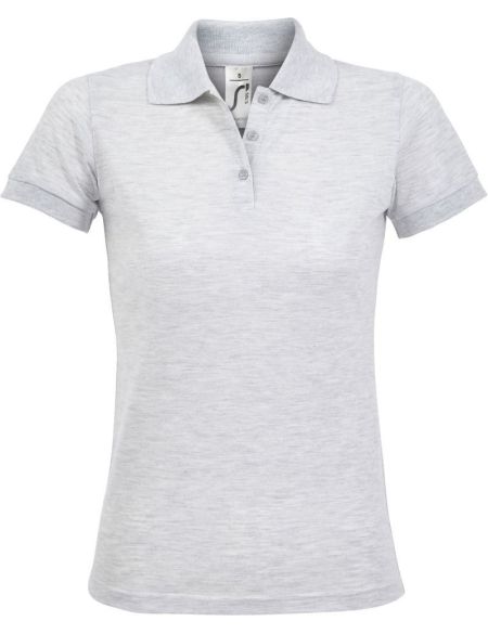 Damen-Poloshirt Sols Prime Women ash