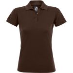 Damen-Poloshirt Sols Prime Women Schokolade