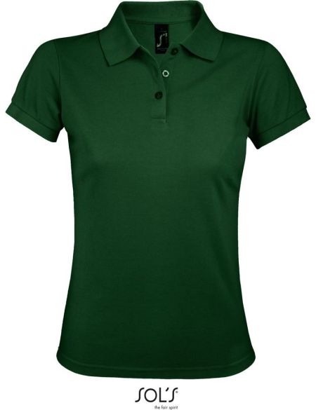 Damen-Poloshirt Sols Prime Women flaschengrün
