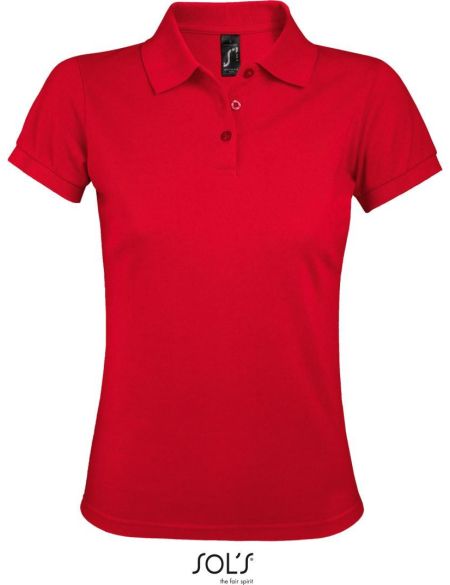 Damen-Poloshirt Sols Prime Women rot