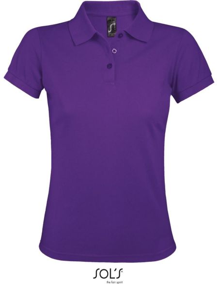 Damen-Poloshirt Sols Prime Women dunkelviolett