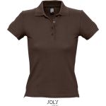 Damen-Poloshirt Sols People Schokolade