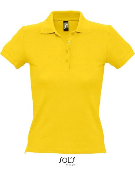 Damen-Poloshirt Sols People Gold