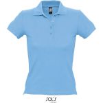 Damen-Poloshirt Sols People himmelblau