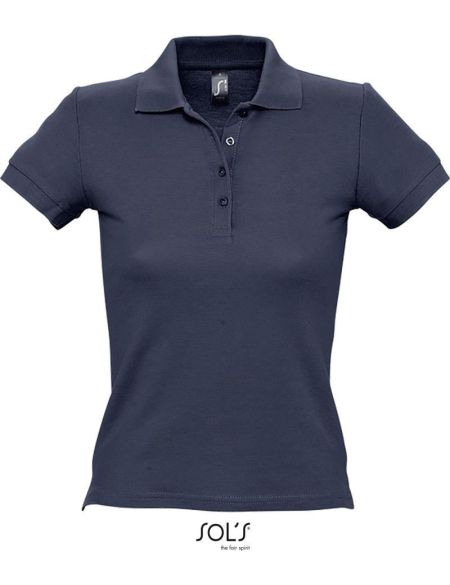 Damen-Poloshirt Sols People Marine