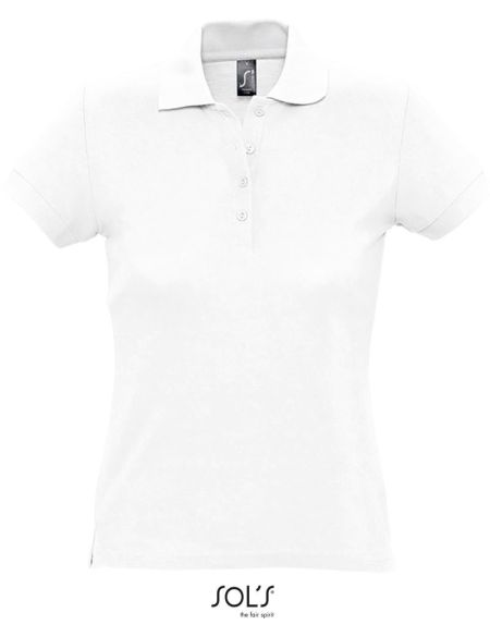 Damen-Poloshirt Sols Passion weiß