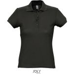 Damen-Poloshirt Sols Passion schwarz