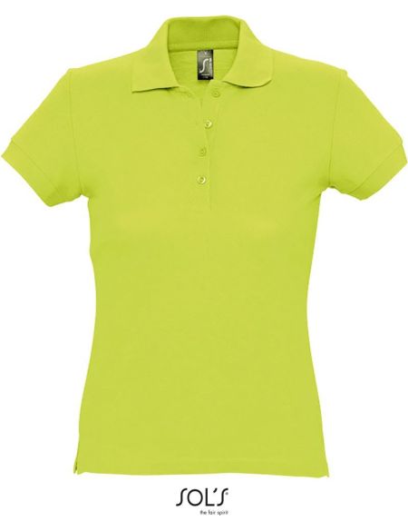 Damen-Poloshirt Sols Passion apfelgrün
