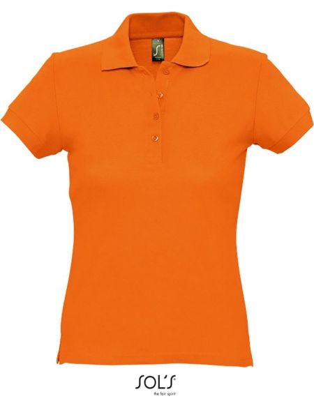 Damen-Poloshirt Sols Passion orange