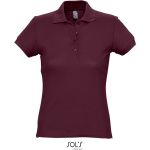Damen-Poloshirt Sols Passion Burgund