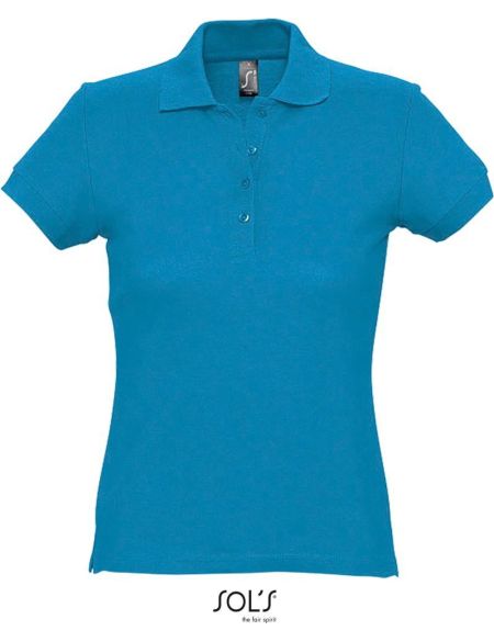 Damen-Poloshirt Sols Passion Aqua