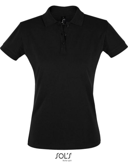 Damen-Poloshirt Sols Perfect Women schwarz
