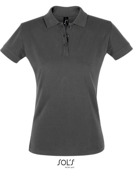 Damen-Poloshirt Sols Perfect Women dunkelgrau