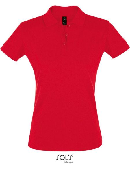 Damen-Poloshirt Sols Perfect Women rot