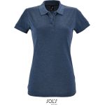 Damen-Poloshirt Sols Perfect Women aus meliertem Denim