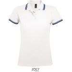 Damen-Poloshirt Sols Pasadena Women weiß/navy