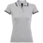 Damen-Poloshirt Sols Pasadena Women melange grey/french navy