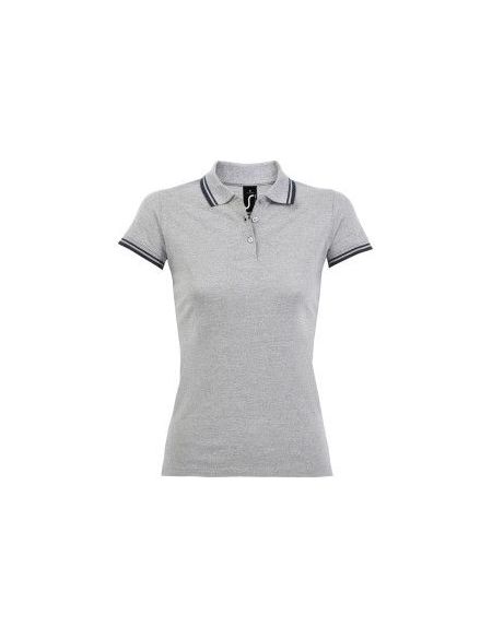 Damen-Poloshirt Sols Pasadena Women weiß/navy