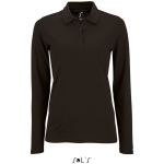 Damen-Poloshirt mit langen Ärmeln Sols Perfect LSL Women schwarz