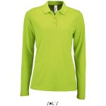 Damen-Poloshirt mit langen Ärmeln Sols Perfect LSL Women apfelgrün