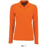Damen-Poloshirt mit langen Ärmeln Sols Perfect LSL Women orange
