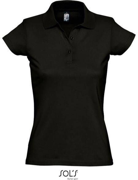 Damen-Poloshirt Sols Prescott Women schwarz
