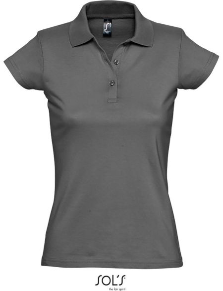 Damen-Poloshirt Sols Prescott Women dunkelgrau