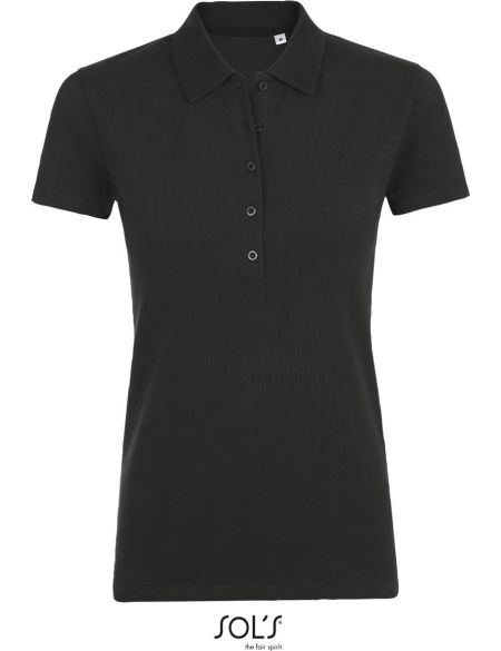 Damen-Poloshirt Sols Phoenix Women schwarz