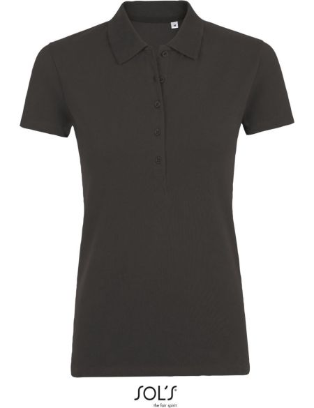 Damen-Poloshirt Sols Phoenix Women anthrazit meliert
