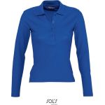 Damen-Poloshirt mit langen Ärmeln Sols Podium Königsblau