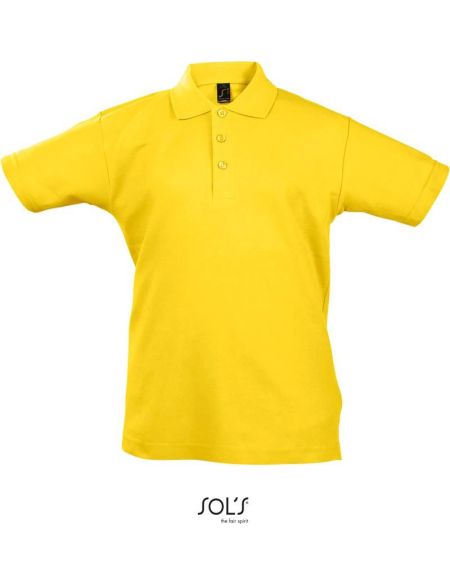 Kinderpoloshirt Sols Summer Kids II gelb