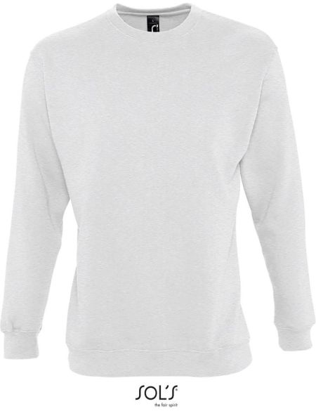 Sols New Supreme weißes Unisex-Sweatshirt