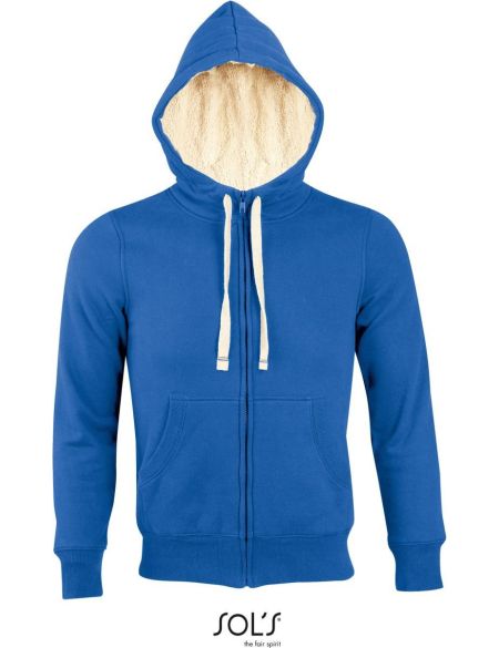Sols Sherpa Unisex-Kapuzenpullover königsblau