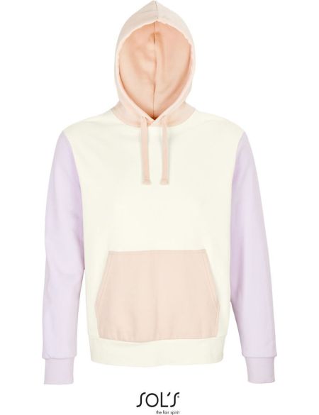 Unisex Bio-Sweatshirt mit Kapuze von Sols Collins in gebrochenem Weiß