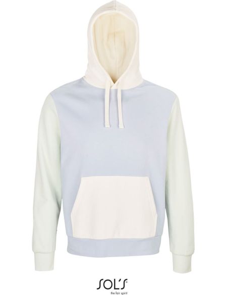 Unisex Bio-Sweatshirt mit Kapuze von Sols Collins in gebrochenem Weiß